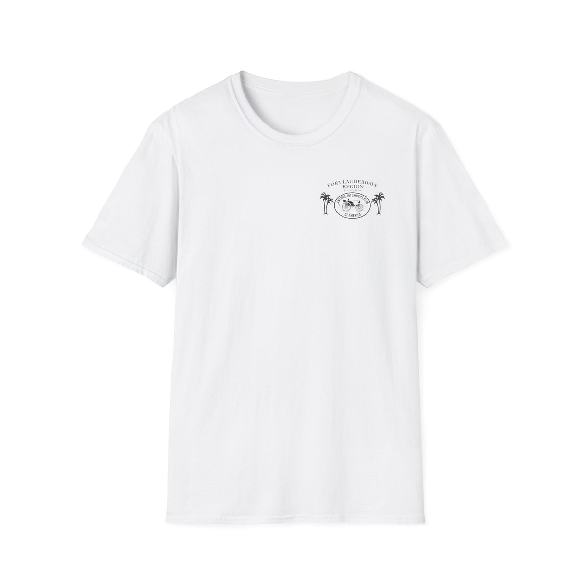 Fort Lauderdale Region AACA T-Shirt - Unisex Softstyle T-Shirt Front and Back Logos