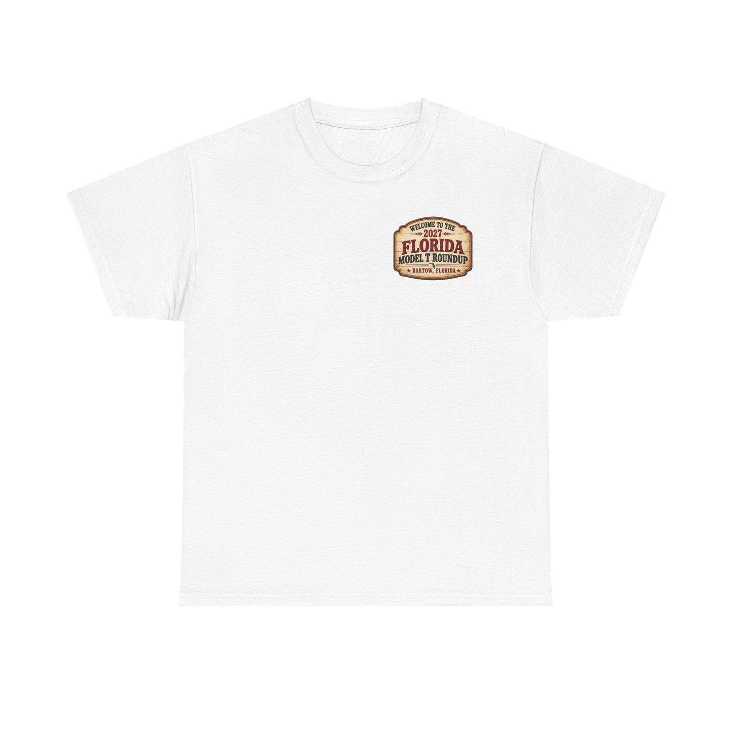 Florida Model T Roundup 2027 T-Shirt - Unisex Heavy Cotton Tee
