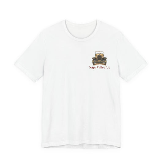 Napa Valley A's Tee — Small Front Logo and Large Back Logo