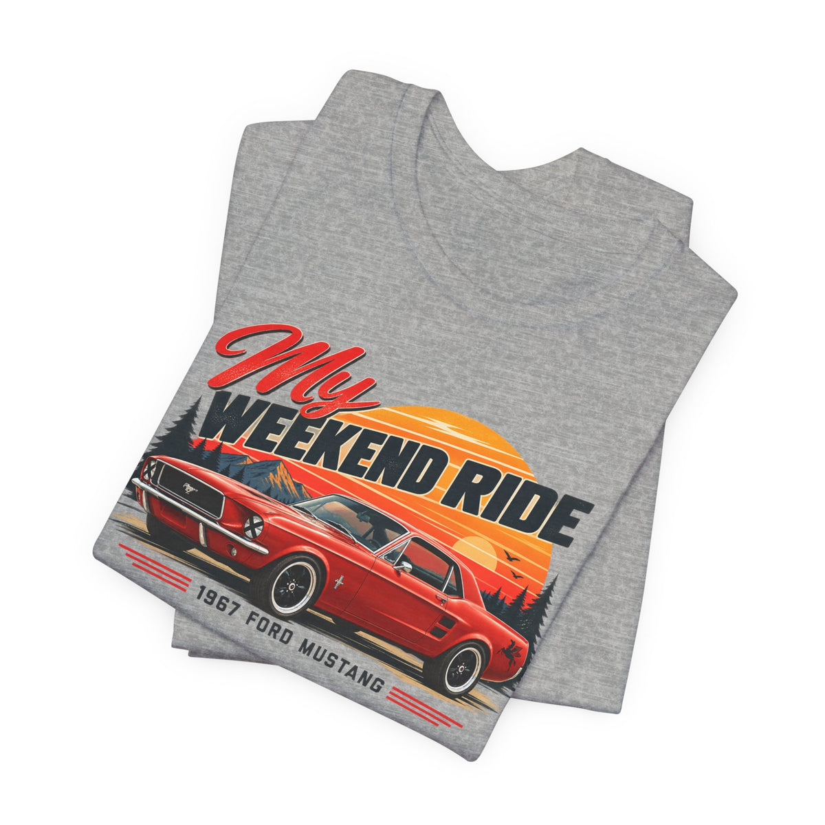 1967 Ford Mustang "My Weekend Ride" Unisex Soft Short Sleeve Tee