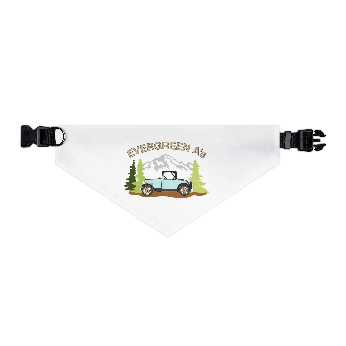 Evergreen A's Adventure Pet Bandana Collar