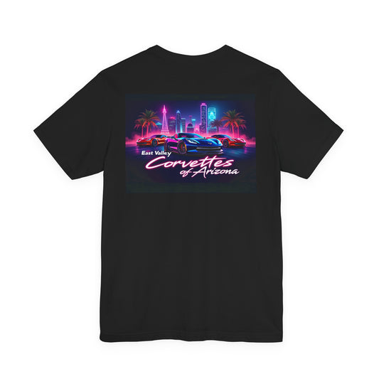 East Valley Corvettes of Arizona Retro Neon Tee