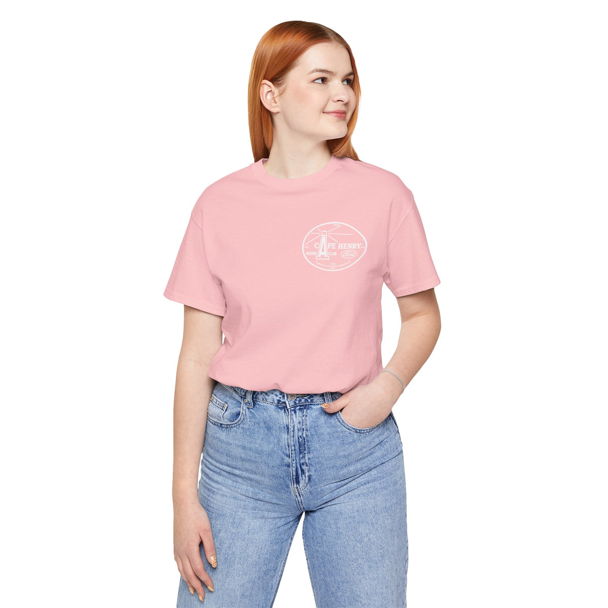 Cape Henry Model A Club Unisex Soft Short Sleeve Tee - Front and Back Logos