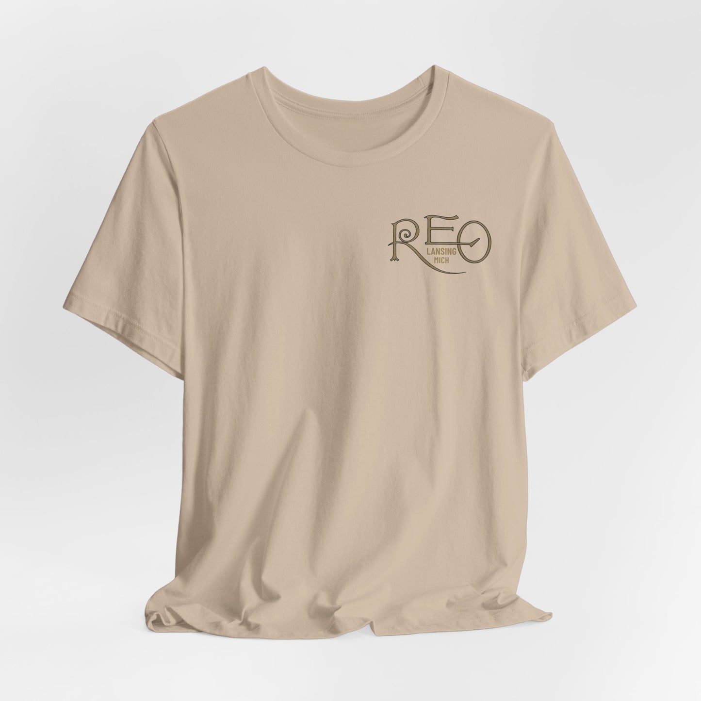 REO Motor Car Co. Vintage Car T-Shirt - Front and Back Images