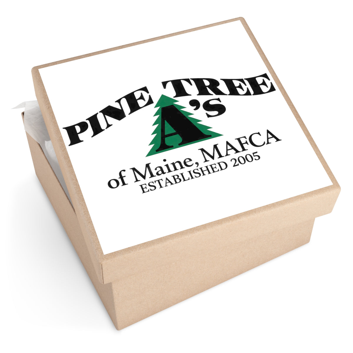 Pine Tree A's of Maine, MAFCA Square Vinyl Sticker