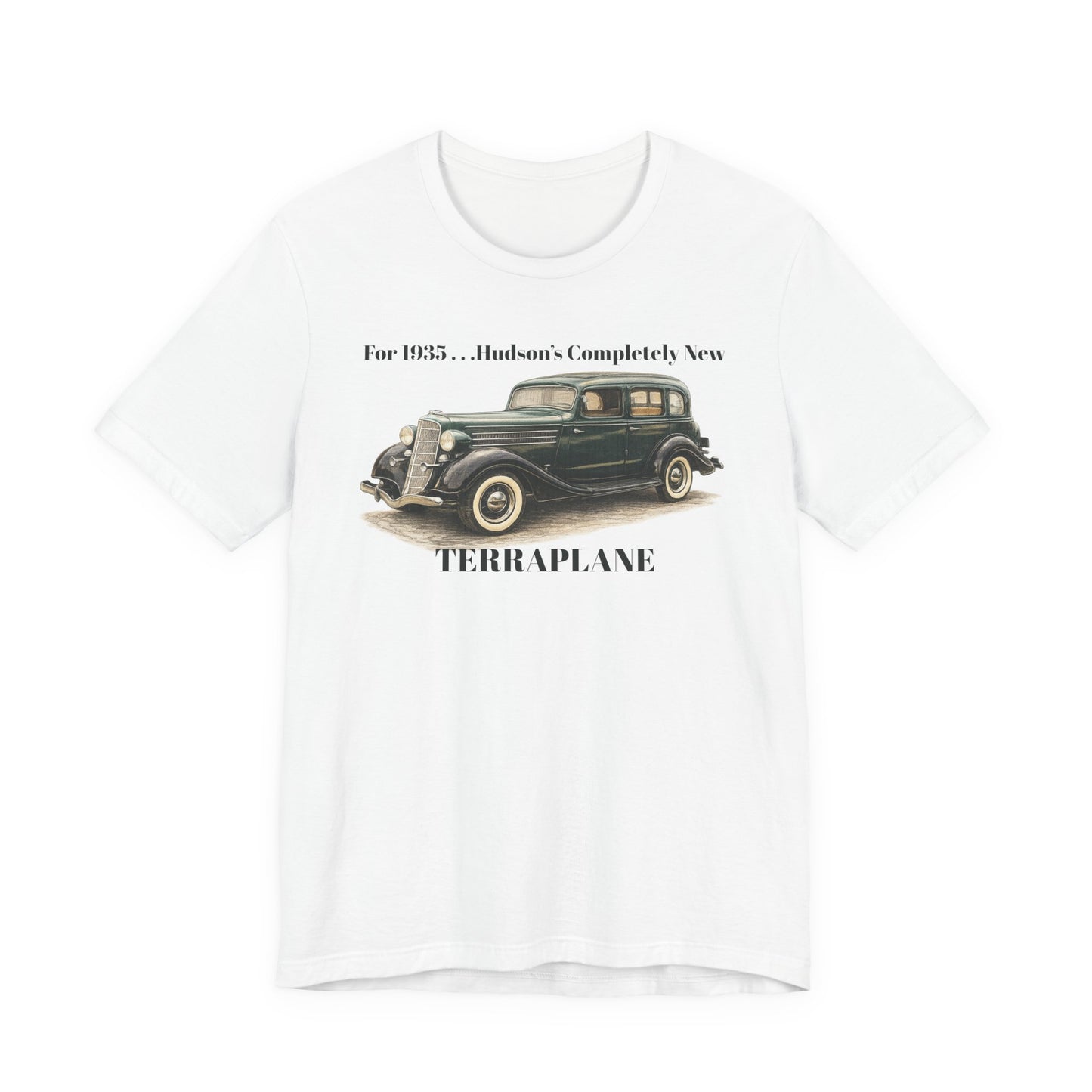 1935 Hudson Terraplane Classic Auto T‑Shirt Tee – Unisex Jersey Short Sleeve Tee (BJ)