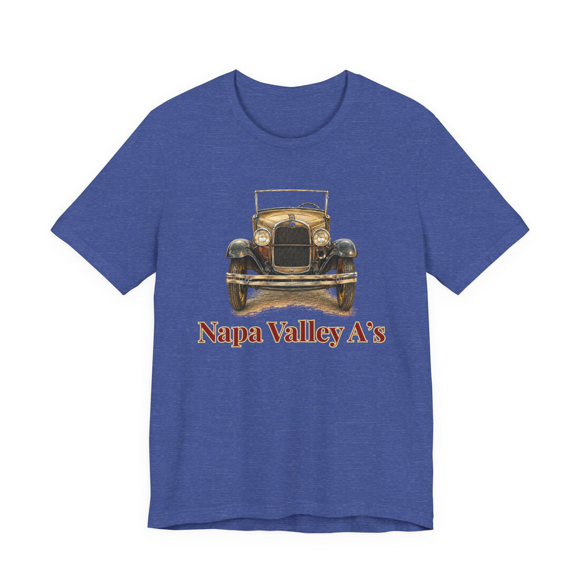 Napa Valley A’s Vintage Car Tee - Large Front Logo