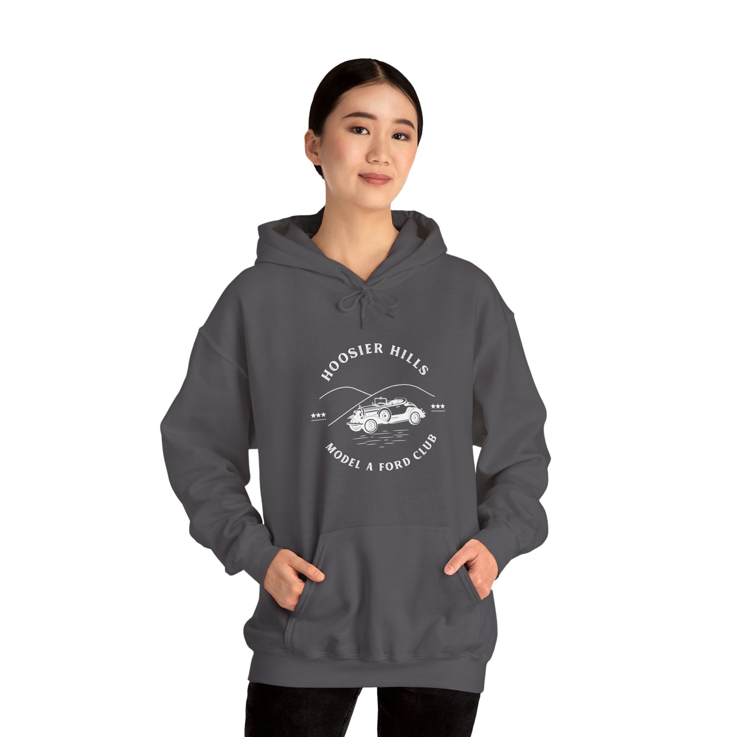 Hoosier Hills Model A Ford Club Unisex Heavy Blend™ Hooded Sweatshirt