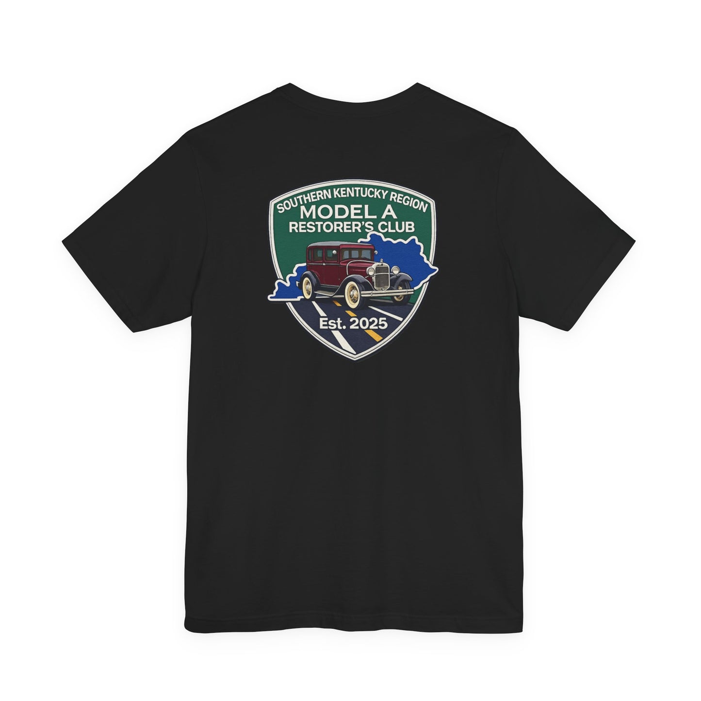 Southern Kentucky Region Model A Restorer's Club T‑Shirt — Front and Back Logos Unisex Jersey Short Sleeve Tee