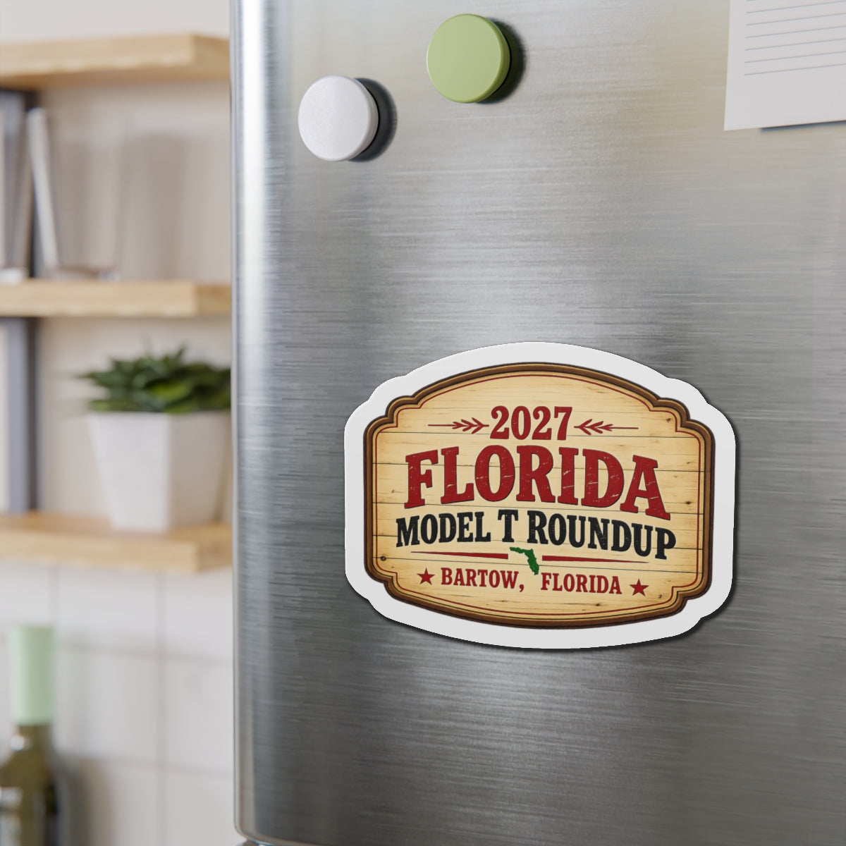 2027 Florida Model T Roundup Die-Cut Magnet