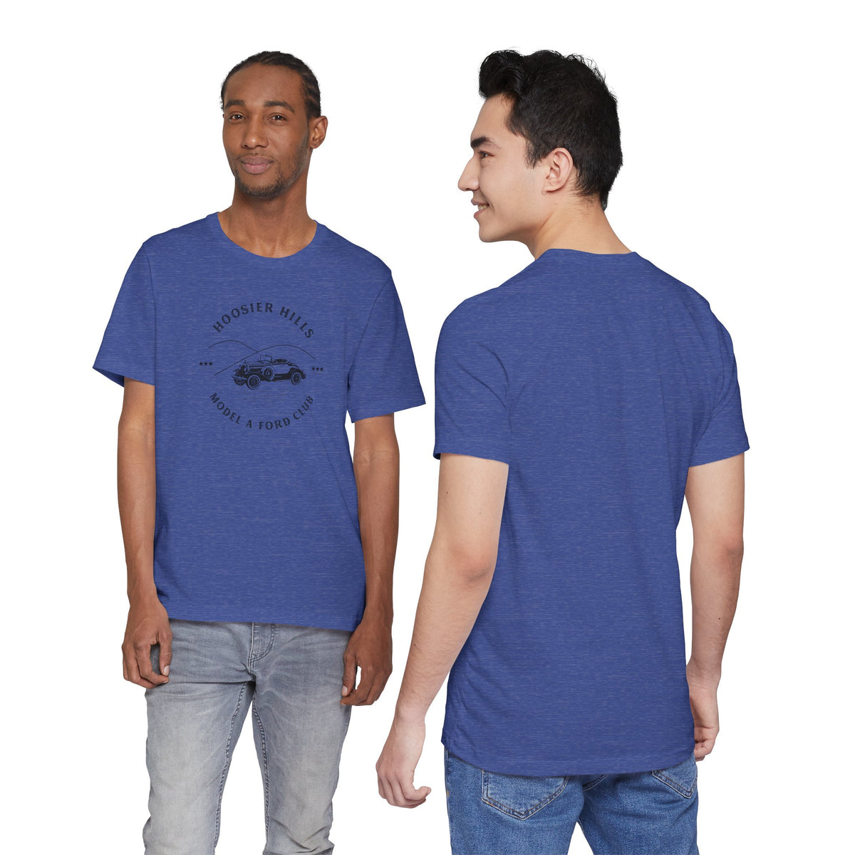 Hoosier Hills Model A Ford Club Unisex Jersey Short Sleeve Tee