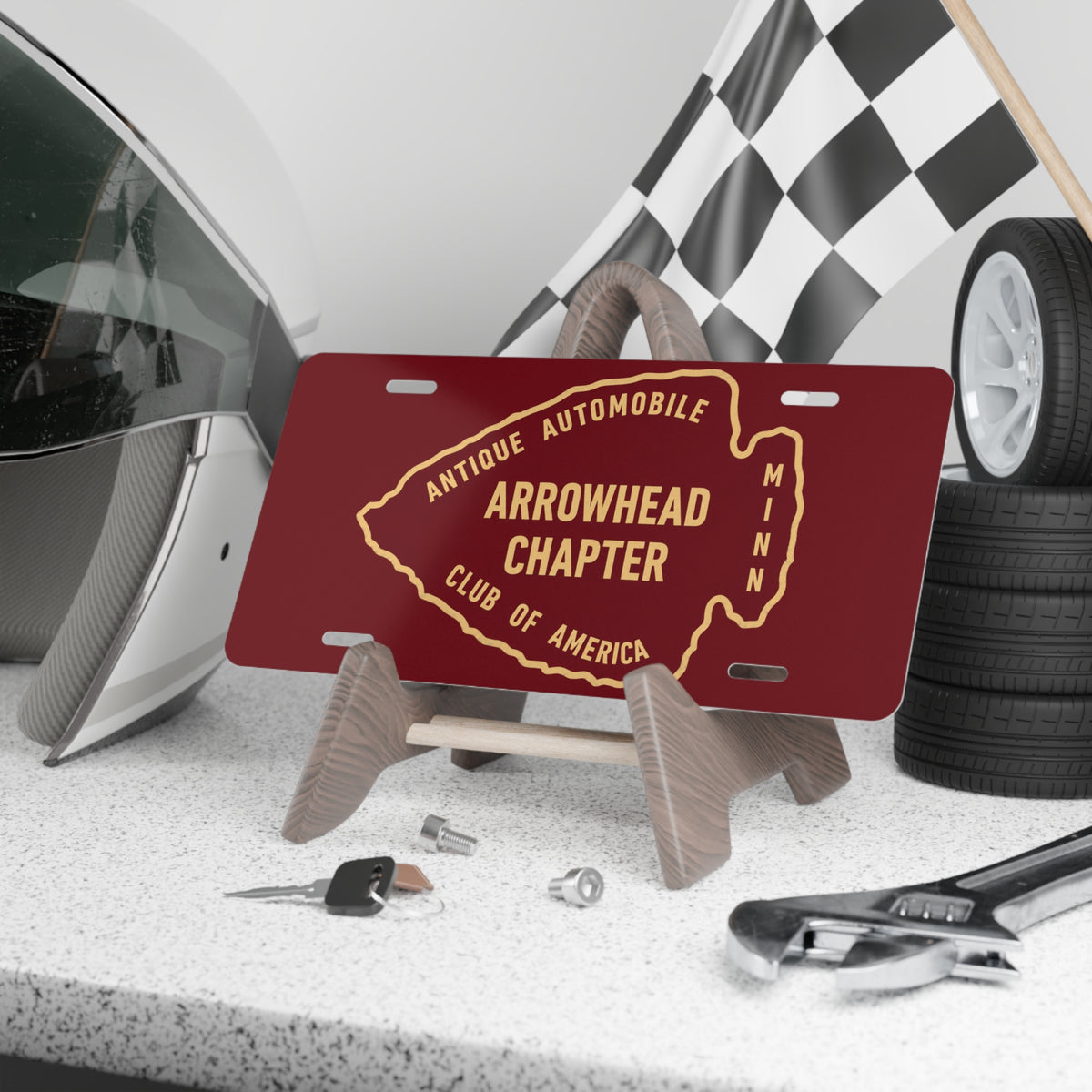 Arrowhead Chapter AACA Vanity Plate - Arrowhead Chapter Antique Automobile Club License Plate