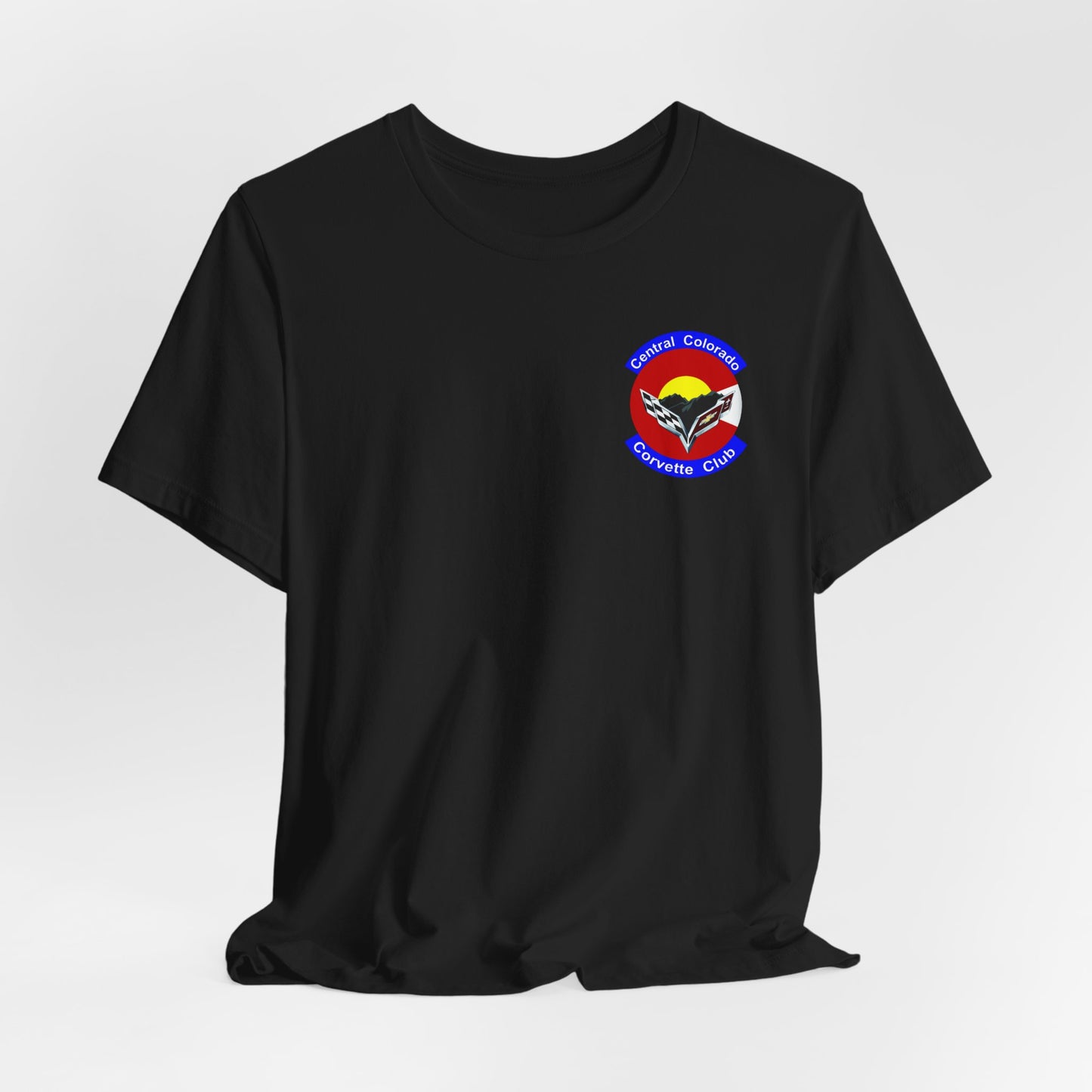 Central Colorado Corvette Club T‑Shirt — Front and Back Logos