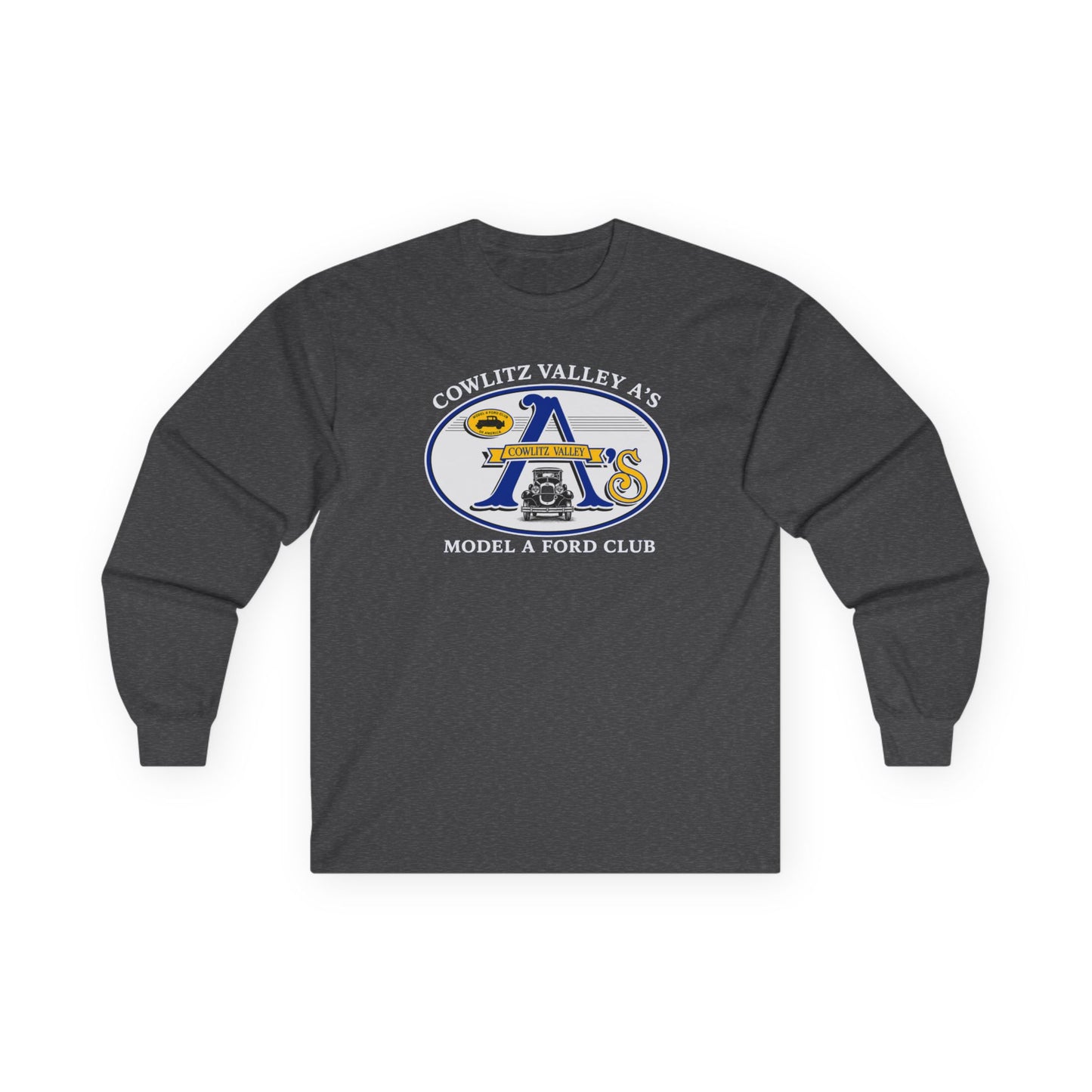 Cowlitz Valley A's Model A Ford Club Long Sleeve Tee