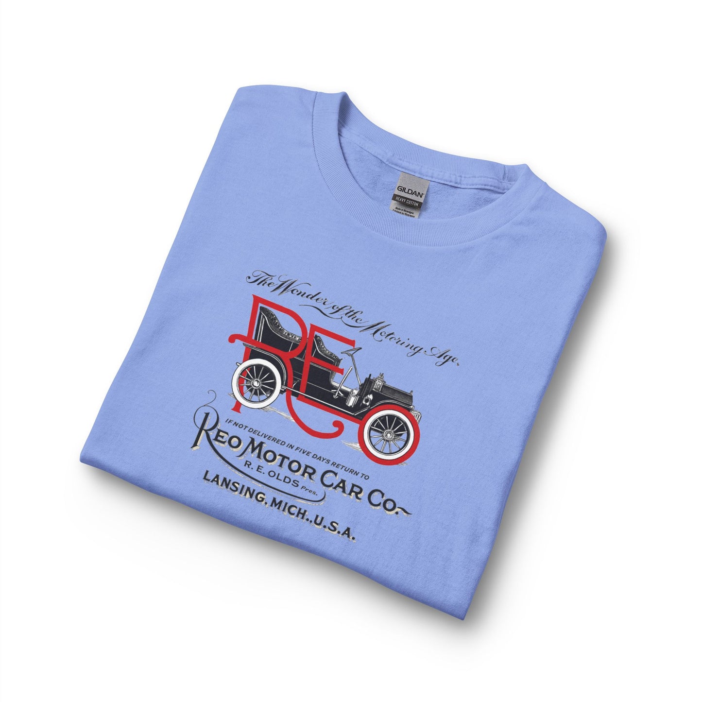 Vintage REO Motor Car Co. Long Sleeve Tee — Retro Antique Car Graphic
