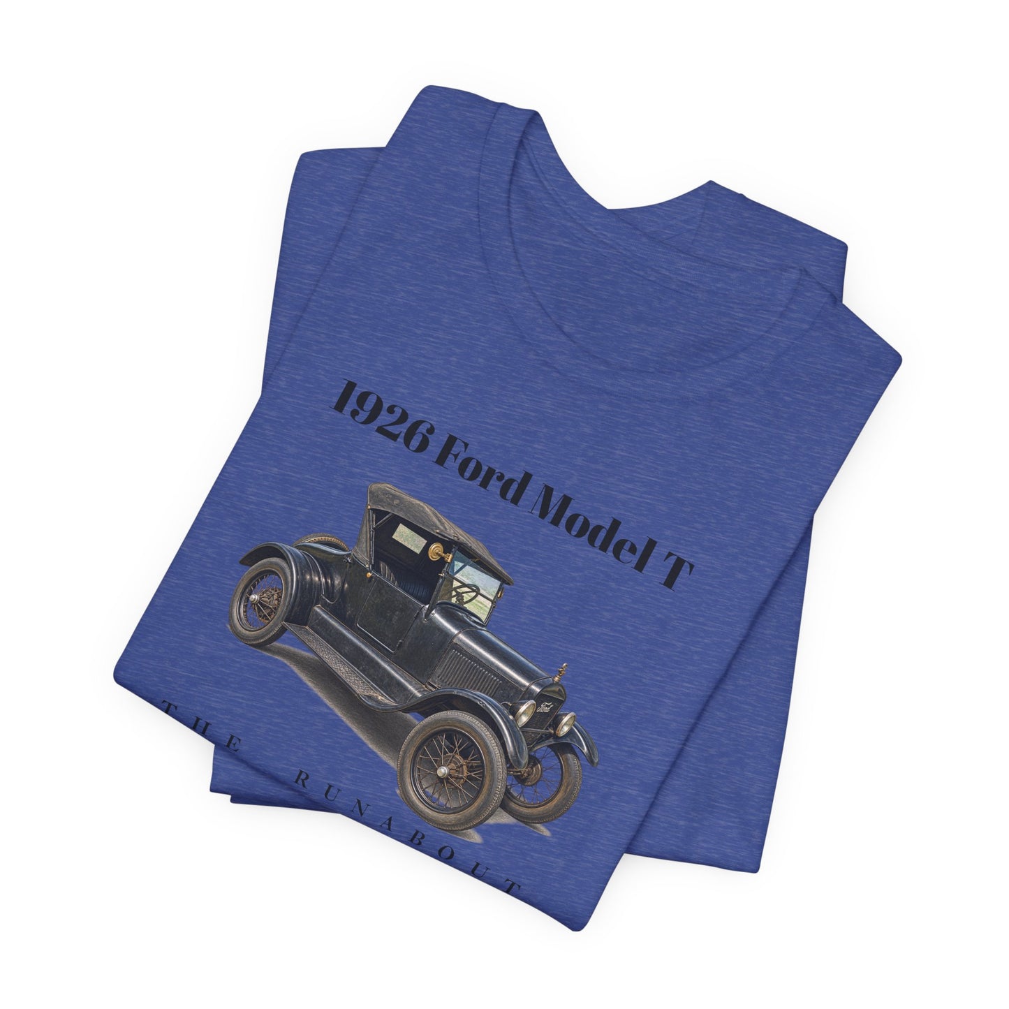 1926 Ford Model T Runabout Vintage Car Tee — Unisex Jersey Short Sleeve Tee