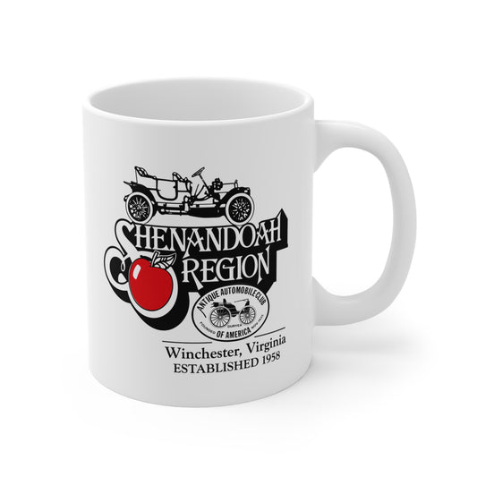 Shenandoah Region and Antique Automobile Club of America 11oz Coffee Mug — Vintage Car Logo