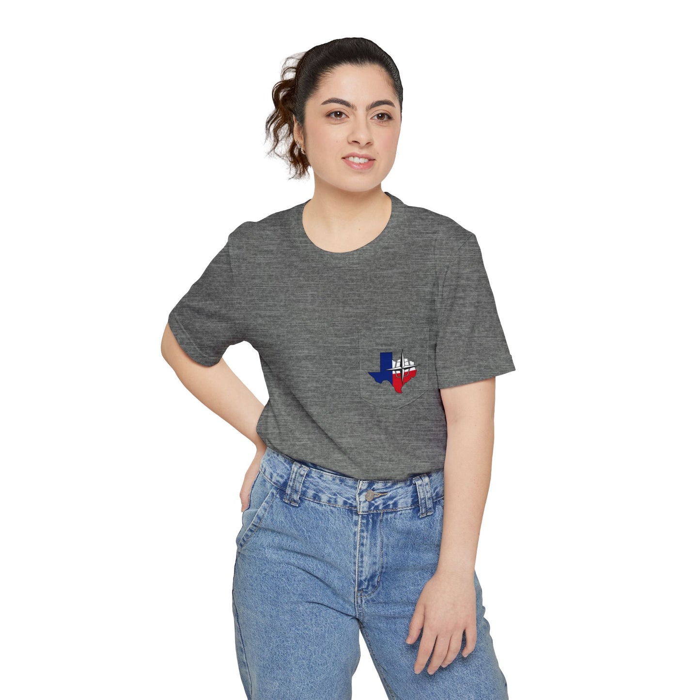 Lincoln & Continental Owners Club - Texas Gulf Coast Region Pocket T-Shirt - Front & Back Logos