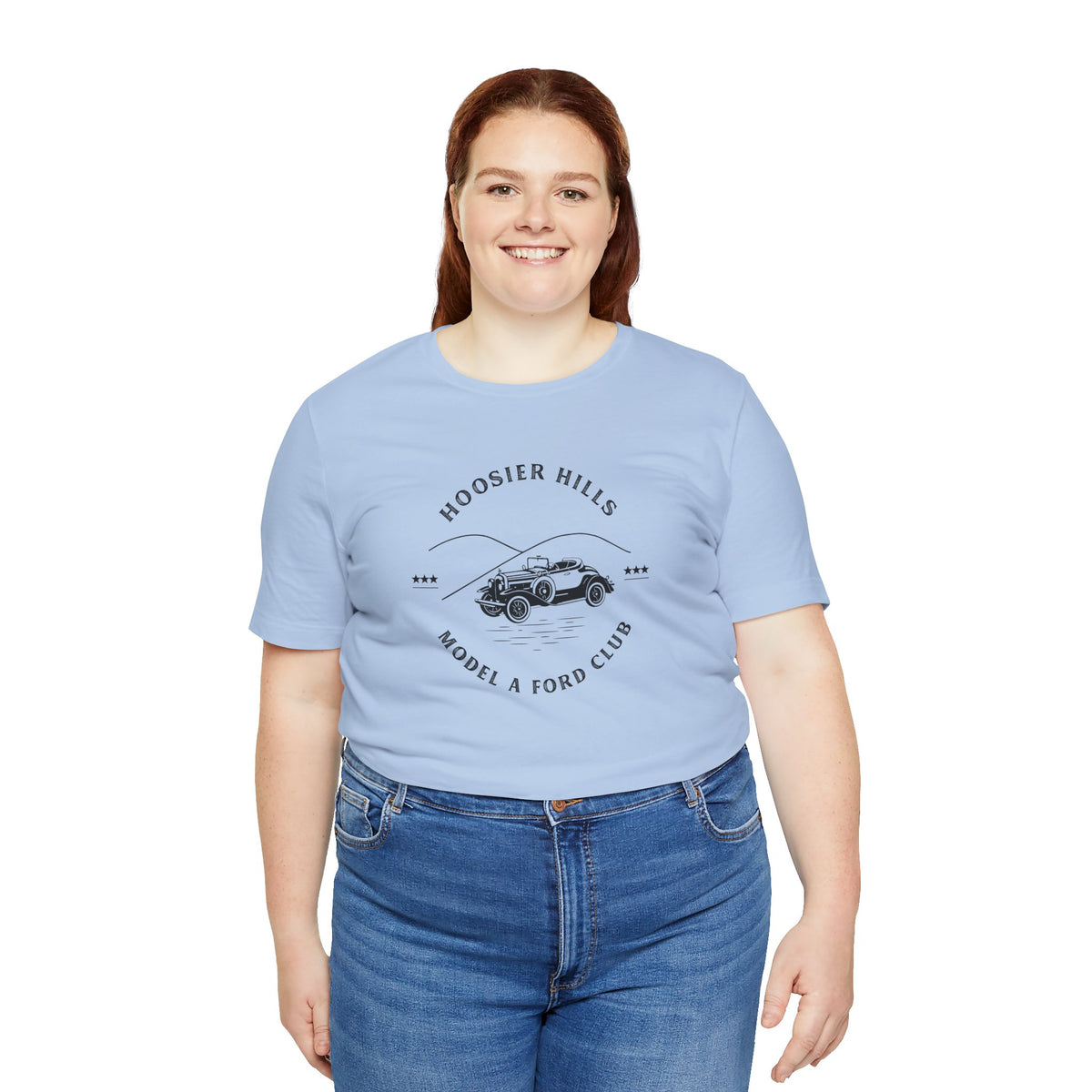 Hoosier Hills Model A Ford Club Unisex Jersey Short Sleeve Tee