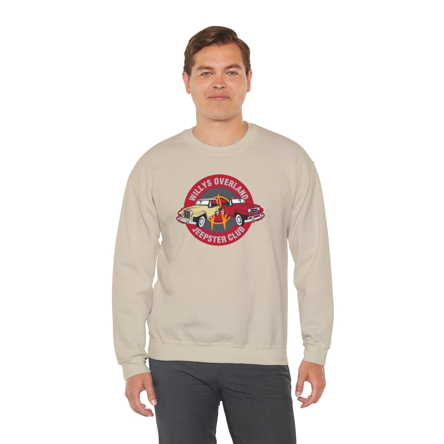 Willys Overland Jeepster Club Sweatshirt - Unisex Heavy Blend™ Crewneck Sweatshirt