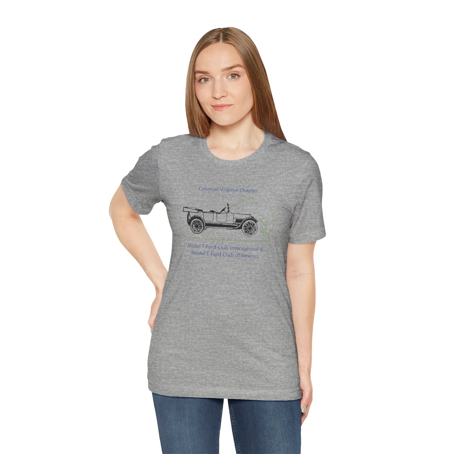 Colonial Virginia Chapter Tee — Colonial Virginia Chapter Vintage Car Shirt