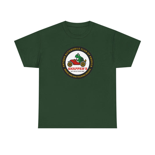 Snapper's Brass and Gas Touring Region T‑Shirt – Classic Car Club Logo Tee