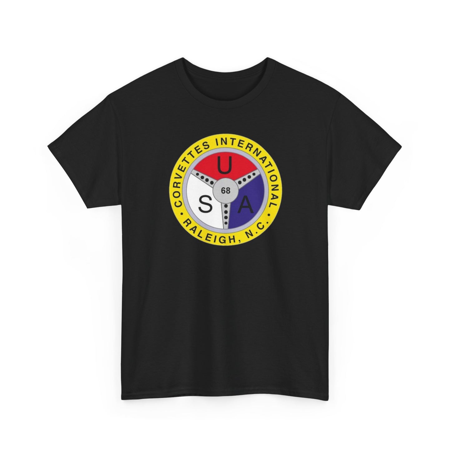 Corvettes International Raleigh NC Logo T-Shirt - Unisex Heavy Cotton Tee