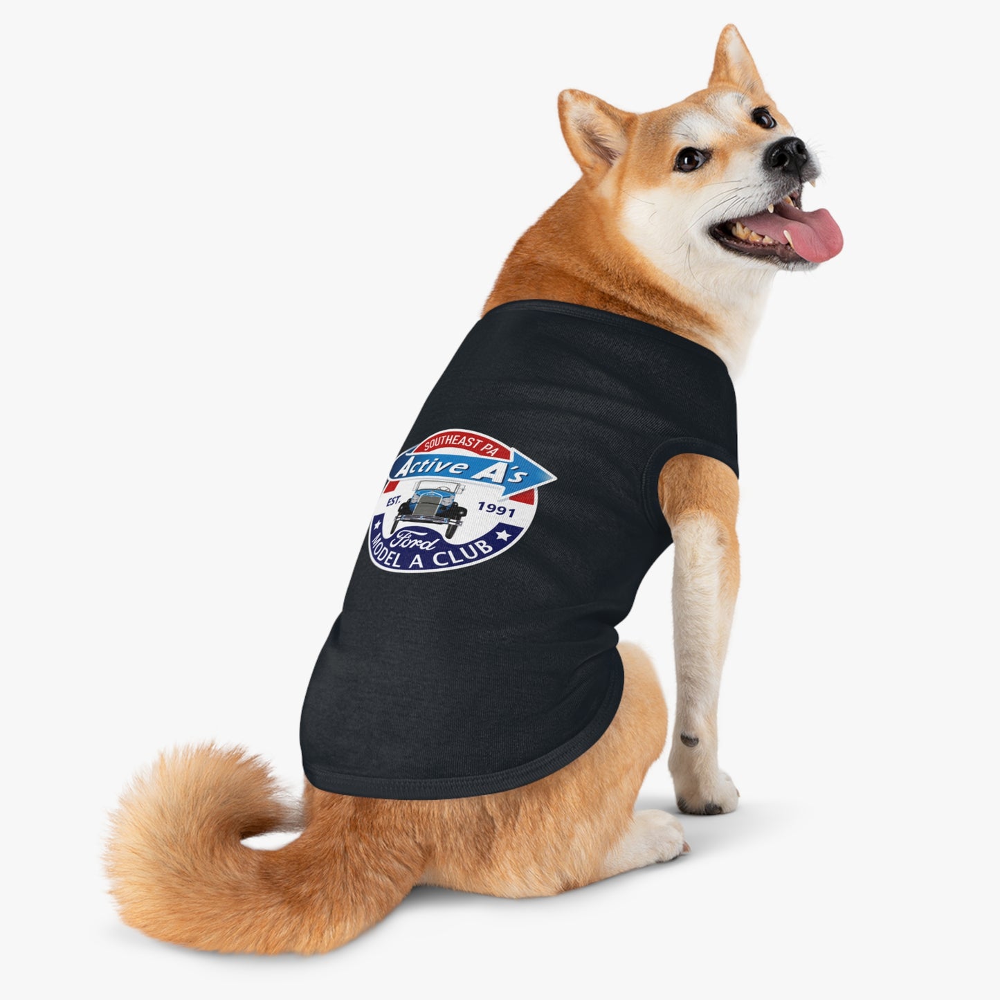 Active A's Ford Model A Club Logo Dog Shirt