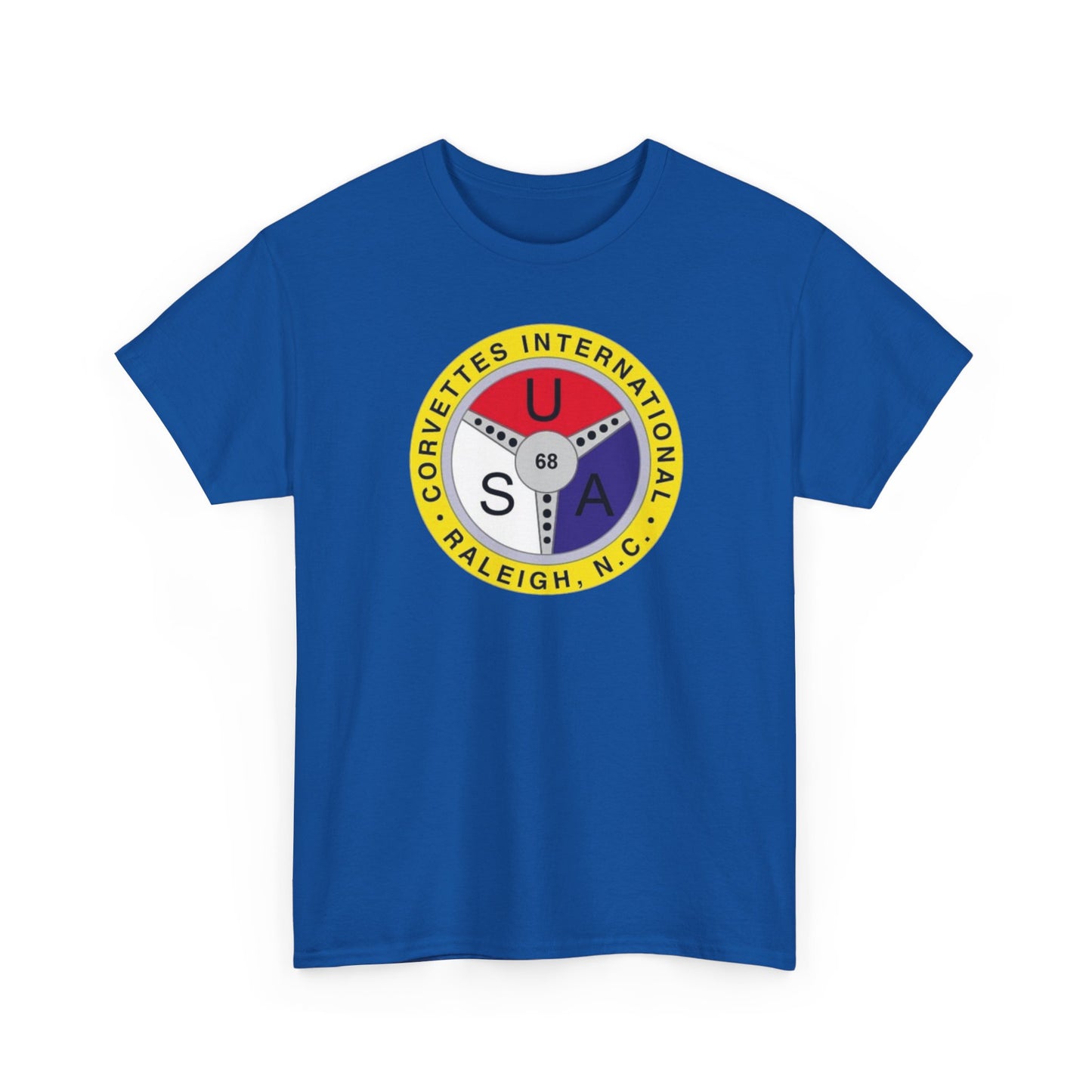 Corvettes International Raleigh NC Logo T-Shirt - Unisex Heavy Cotton Tee