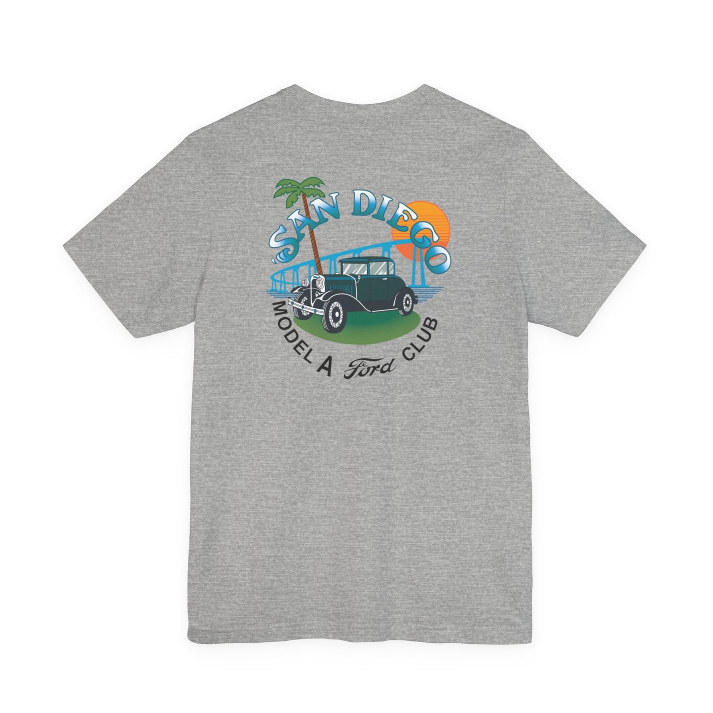 San Diego Model A Ford Club Tee — Vintage Car Sunset Shirt