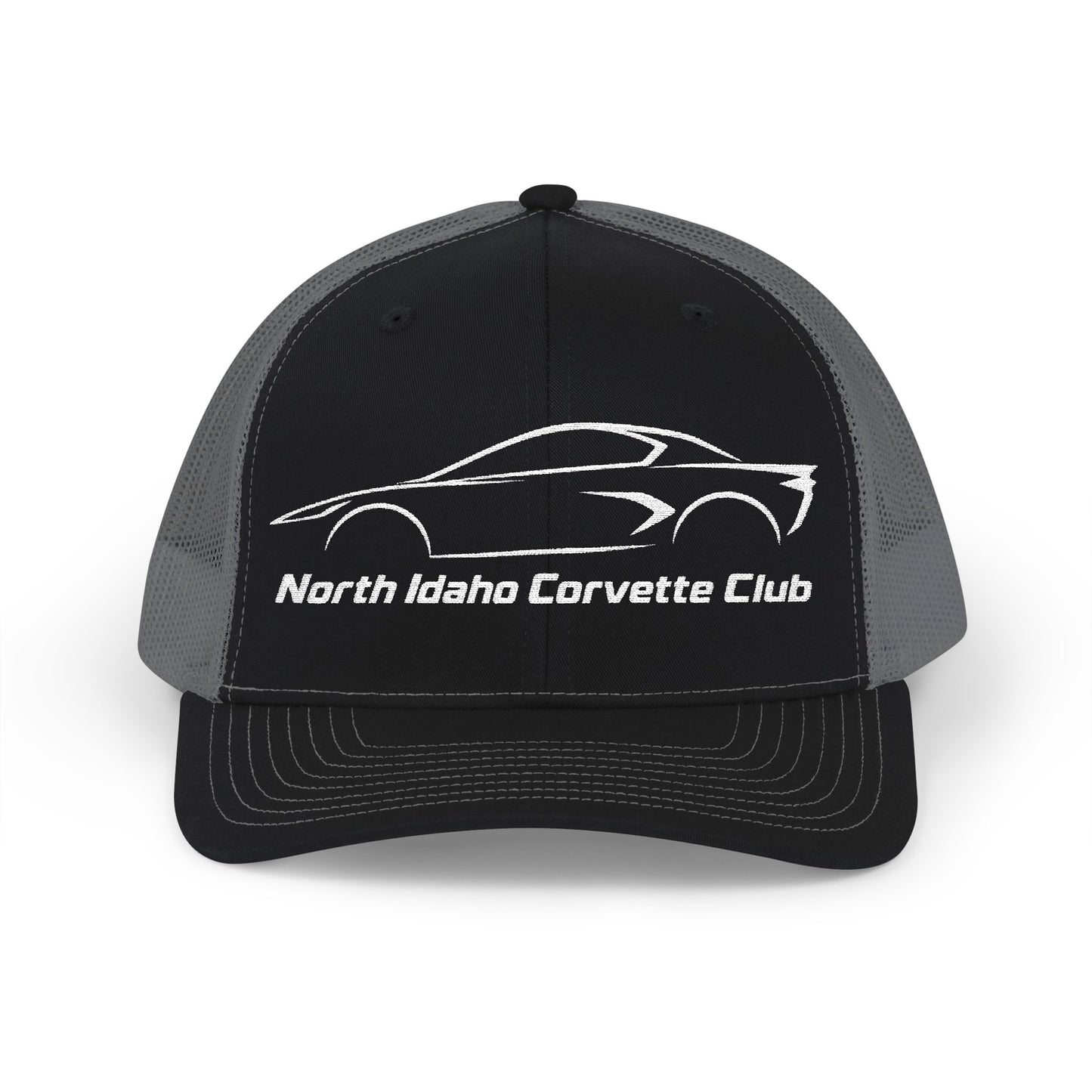North Idaho Corvette Club Embroidered Snapback Trucker Cap - Richardson · 112