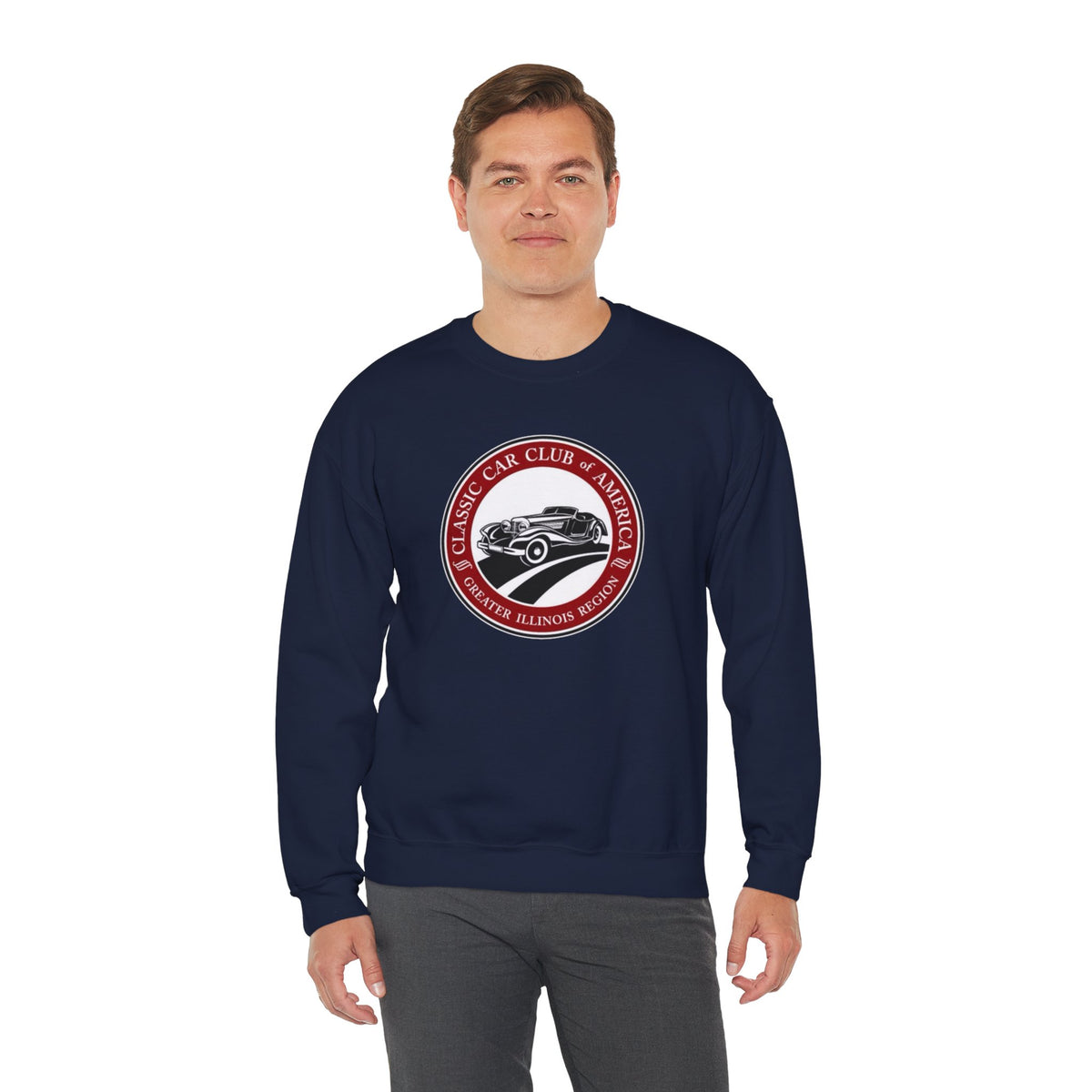 Classic Car Club of America Greater Illinois Region — Unisex Heavy Blend™ Crewneck Sweatshirt