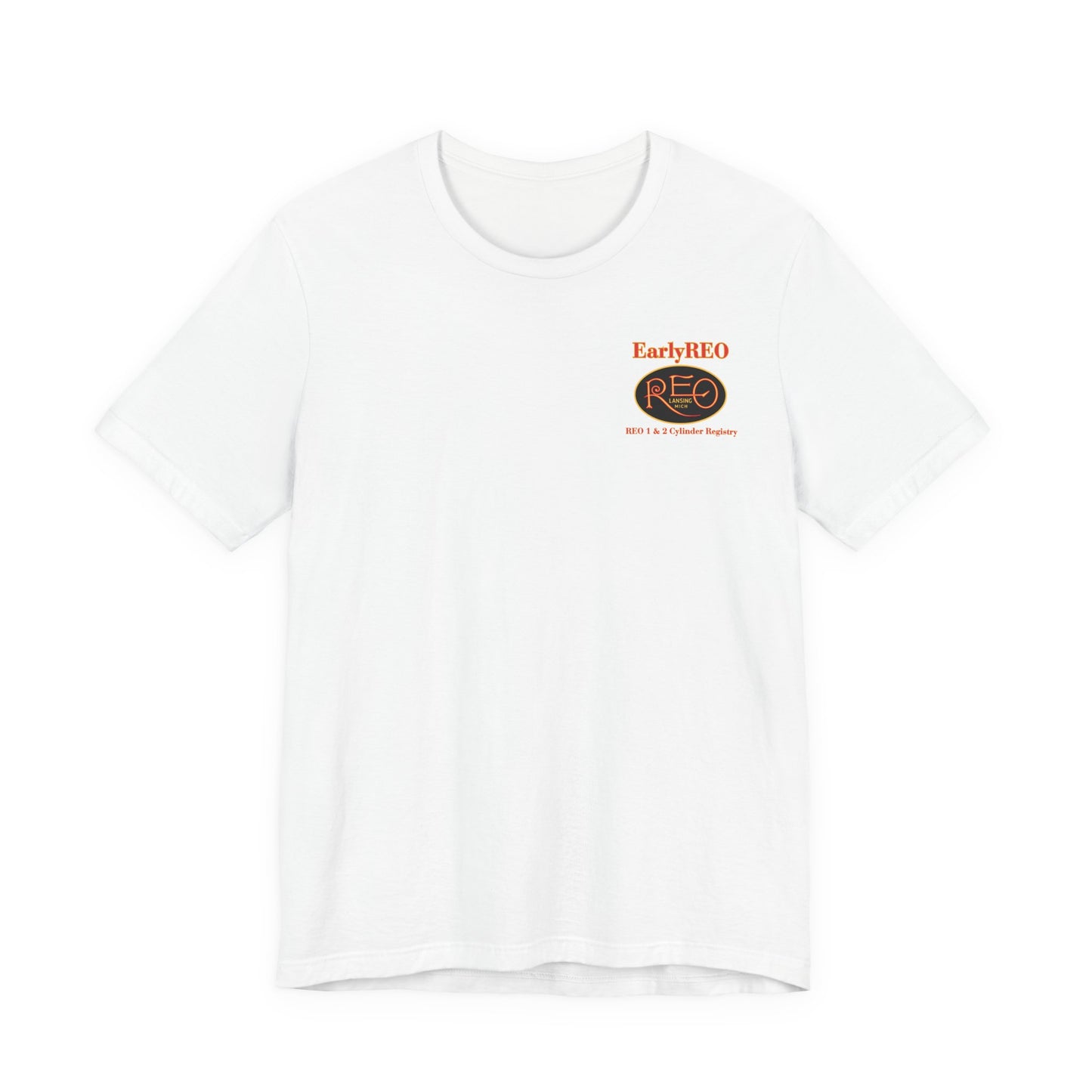 REO Lansing Michigan Mountain Climbers Tee — Unisex Soft Short Sleeve Tee