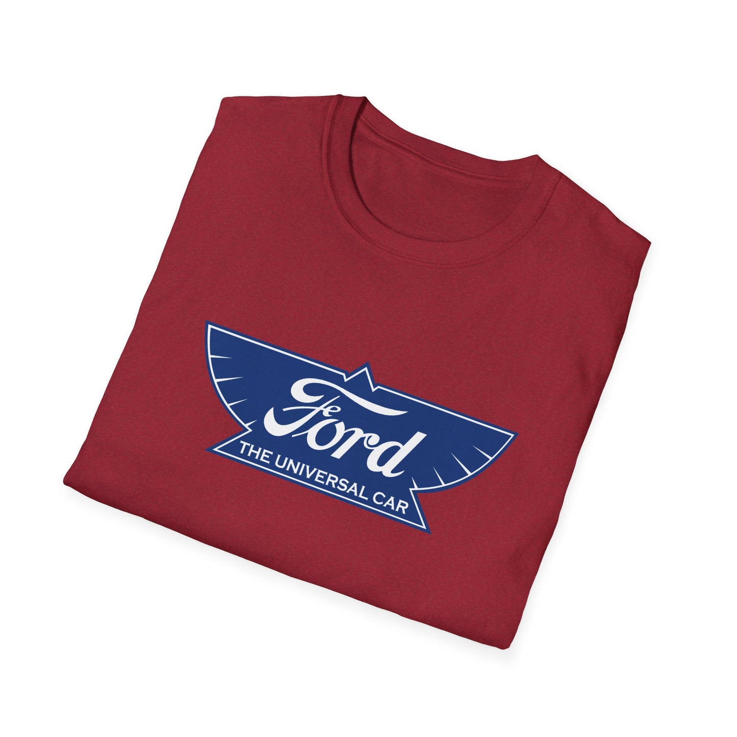 Ford Logo T‑Shirt — Vintage 'The Universal Car' Blue Emblem
