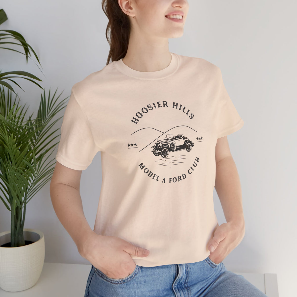 Hoosier Hills Model A Ford Club Unisex Jersey Short Sleeve Tee