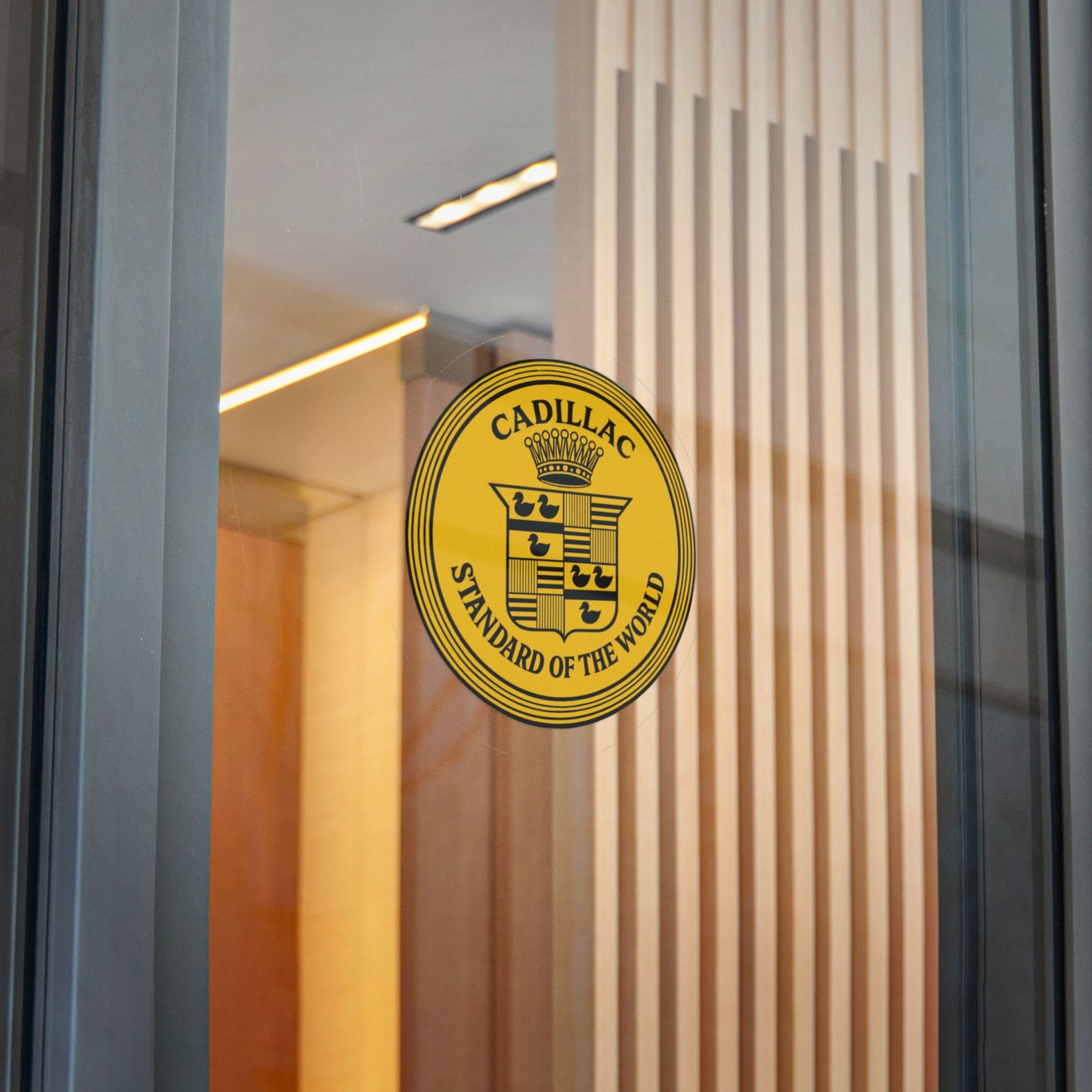 Cadillac 'Standard of the World' Die-Cut Sticker