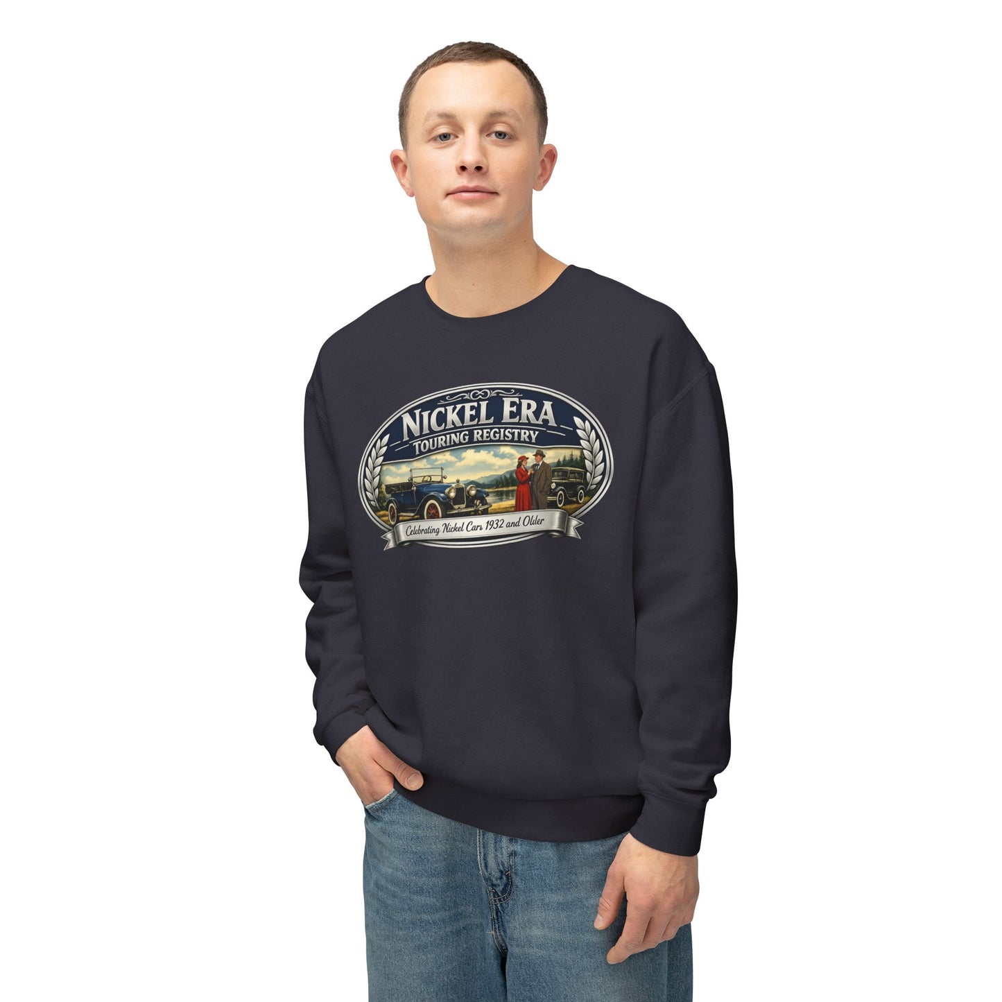 Nickel Era Touring Registry Retro Crewneck Lightweight Sweatshirt
