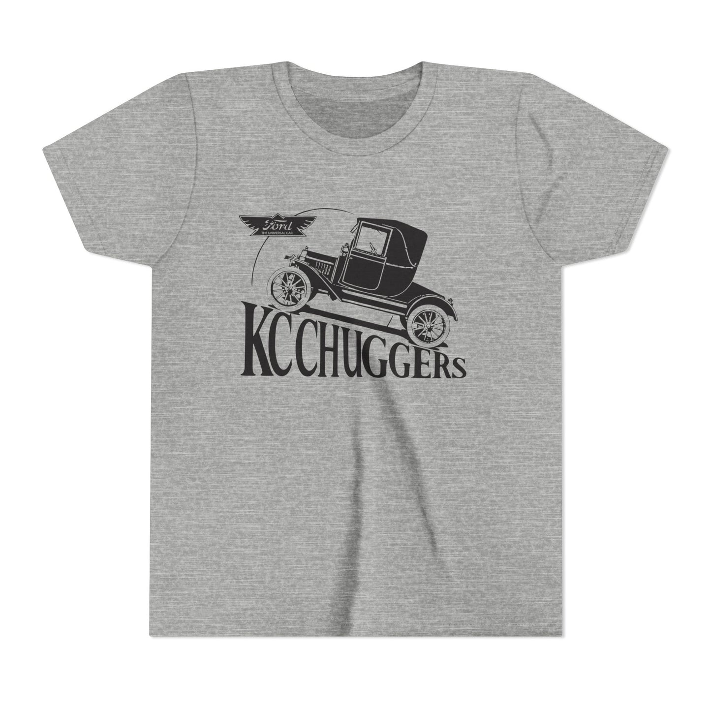 KC Chuggers Vintage Car Youth Tee - Retro Automobile Graphic Shirt