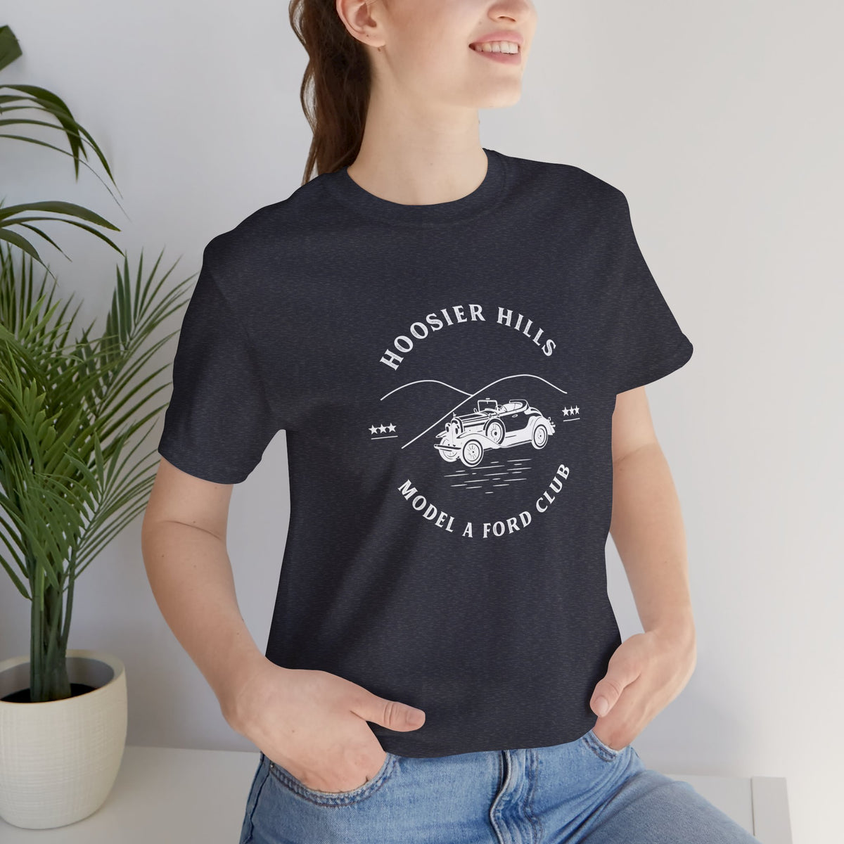 Hoosier Hills Model A Ford Club Unisex Jersey Short Sleeve Tee