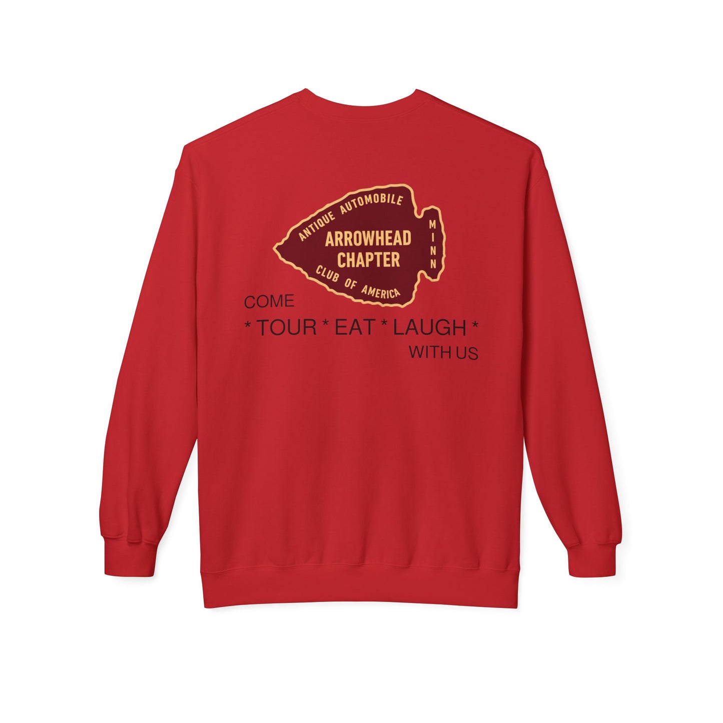 Arrowhead Chapter Club Crewneck Sweatshirt — Vintage Automobile Motor Club Design
