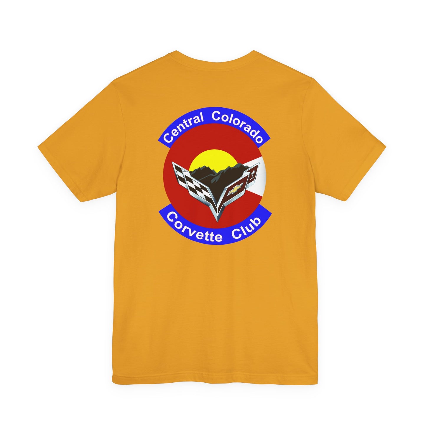 Central Colorado Corvette Club T‑Shirt — Front and Back Logos