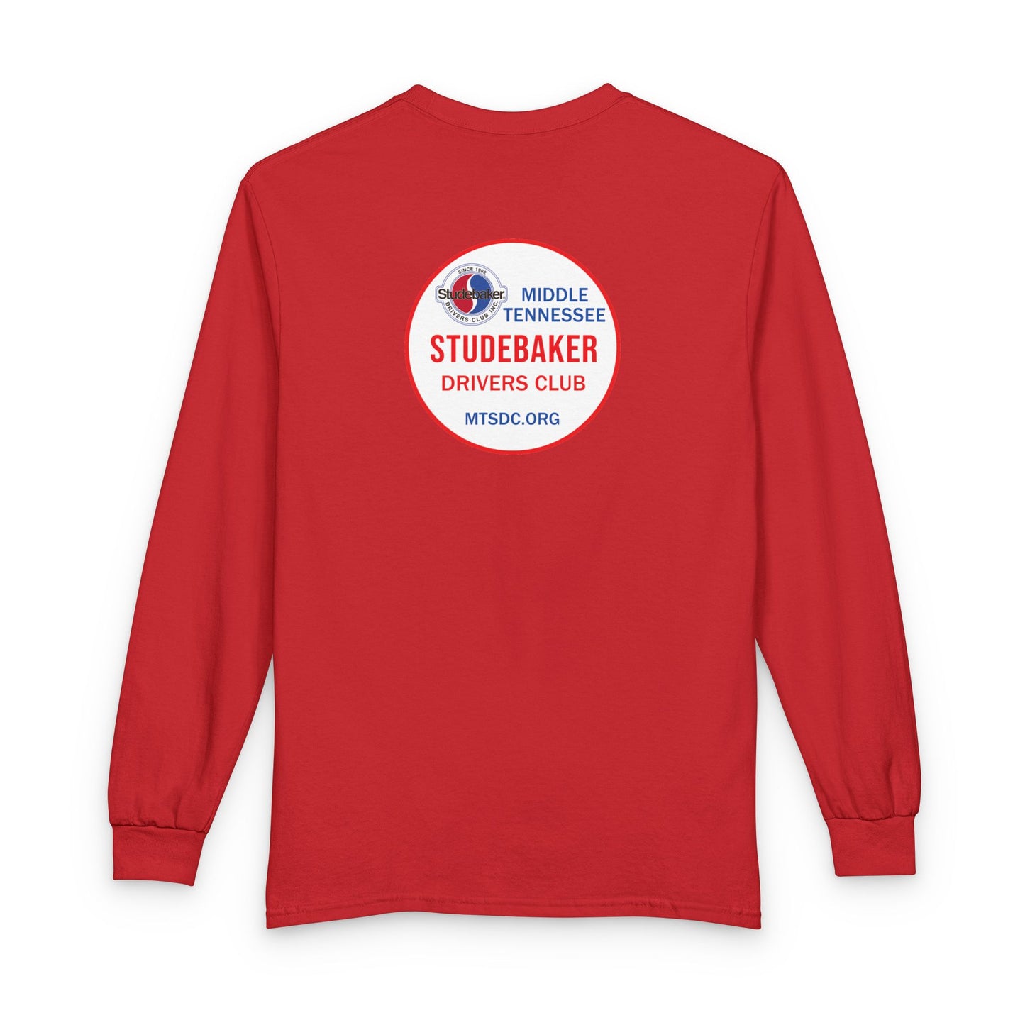 Middle Tennessee Studebaker Drivers Club Chapter Soft Long Sleeve Tee - Front and Back Logos