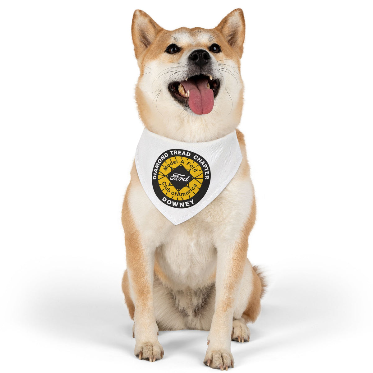 Diamond Tread Chapter Downey Logo Bandana for Dogs - Pet Bandana Collar