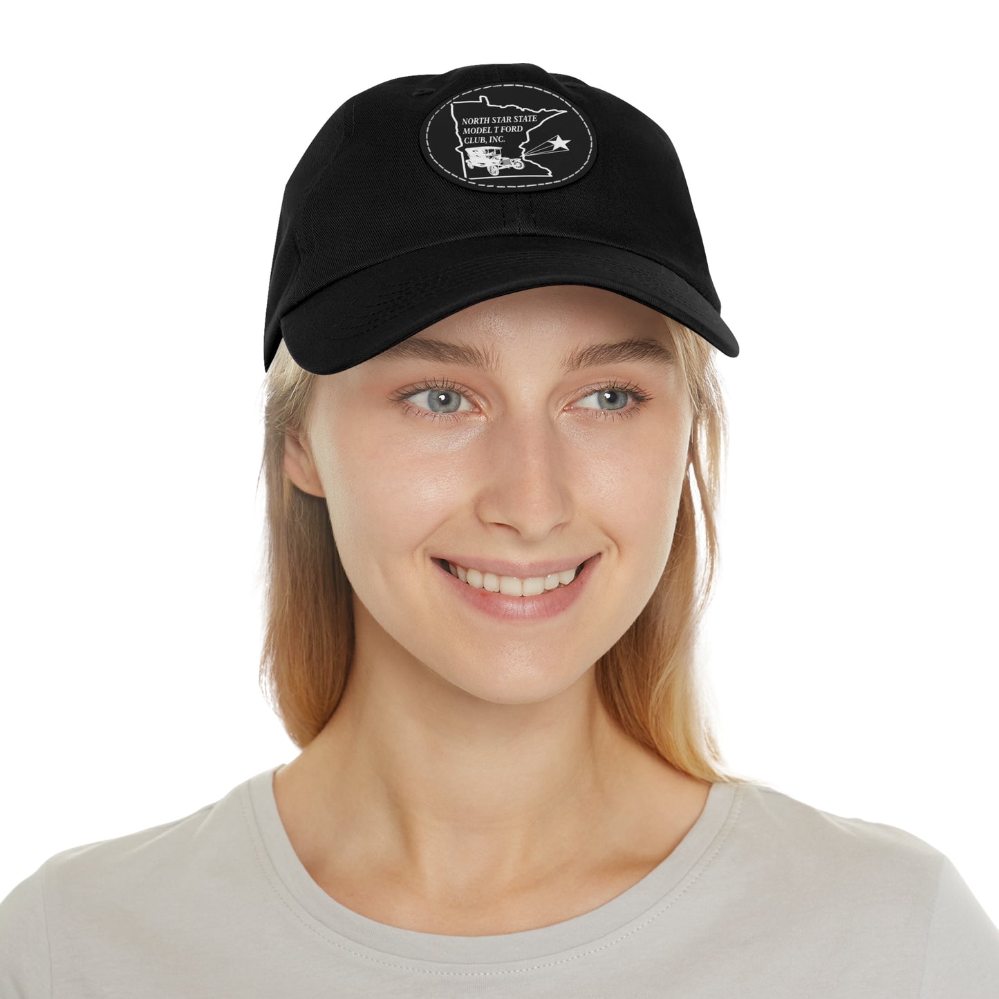 North Star State Model T Ford Club, Inc. Dad Hat with Leather Patch (Round)