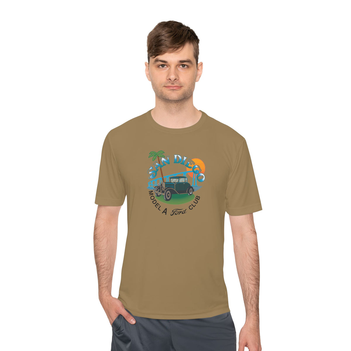 San Diego Model A Ford Club Tee — Moisture‑Wicking Shirt