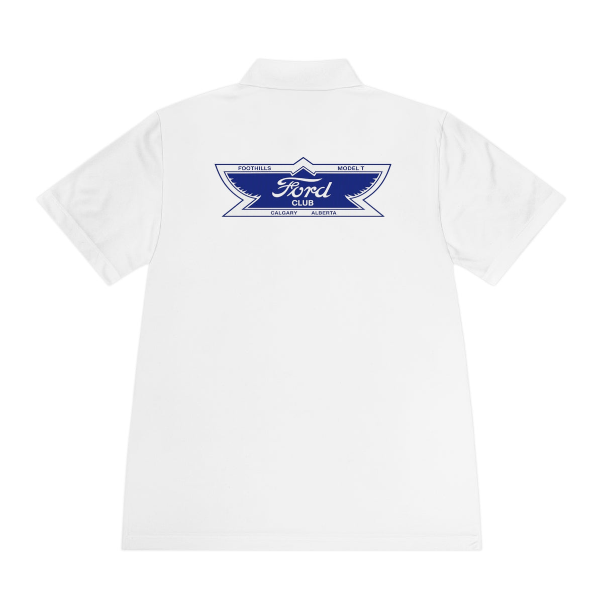 Foothills Model T Club Printed Men's Sport Polo Shirt – Front and Back Logos