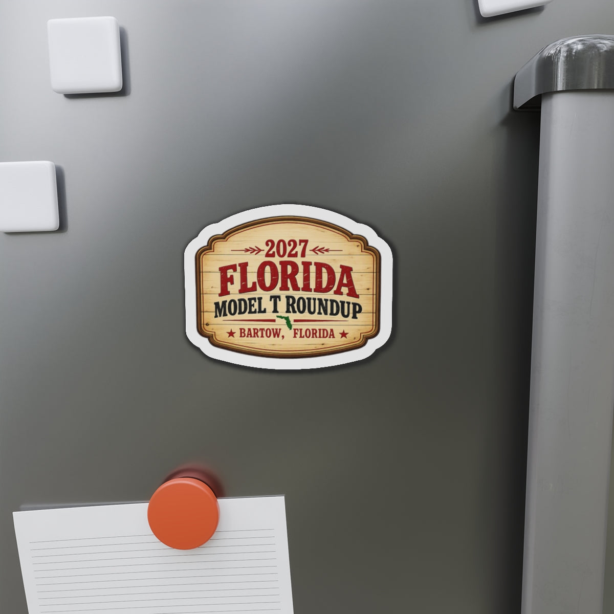 2027 Florida Model T Roundup Die-Cut Magnet