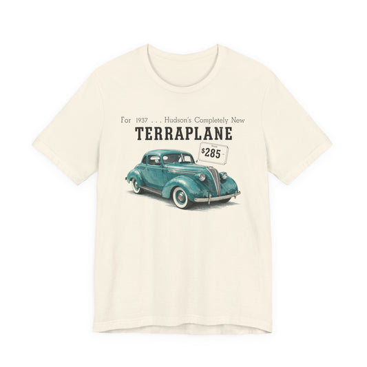 1937 Hudson Terraplane Utility Coupe - Unisex Jersey Short Sleeve Tee (JG)
