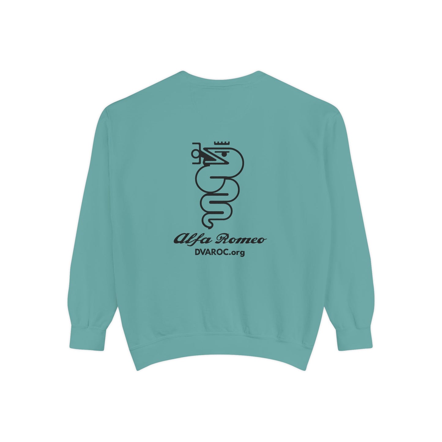 DVAROC.org Alfa Romeo Logo Sweatshirt — Chest and Back Logos