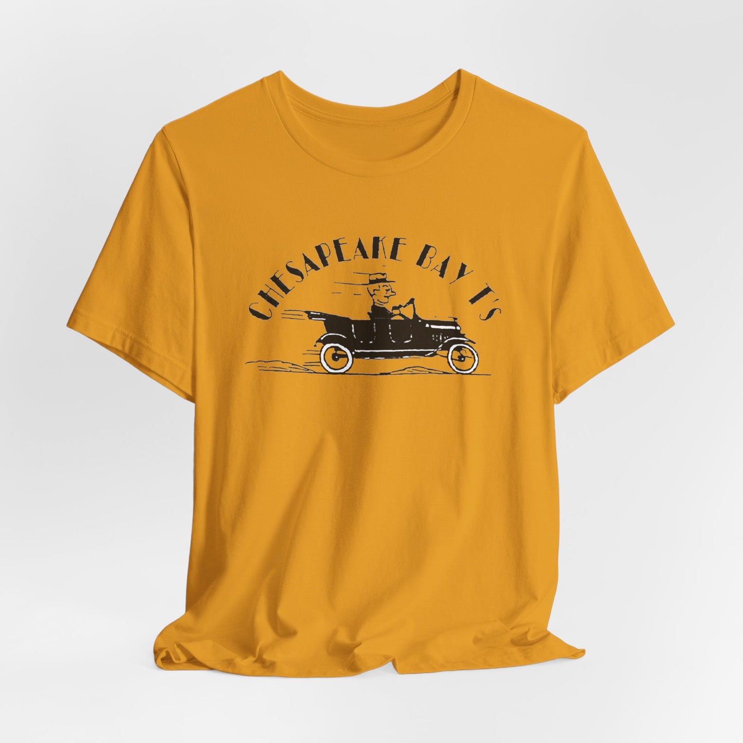 Chesapeake Bay T's Vintage Car Tee — Classic Nautical Coastal Shirt